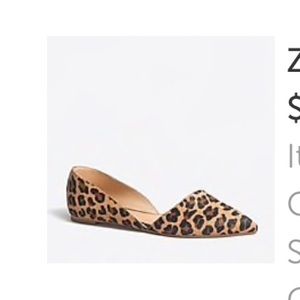 J. Crew Zoe calf hair D’orsay flats